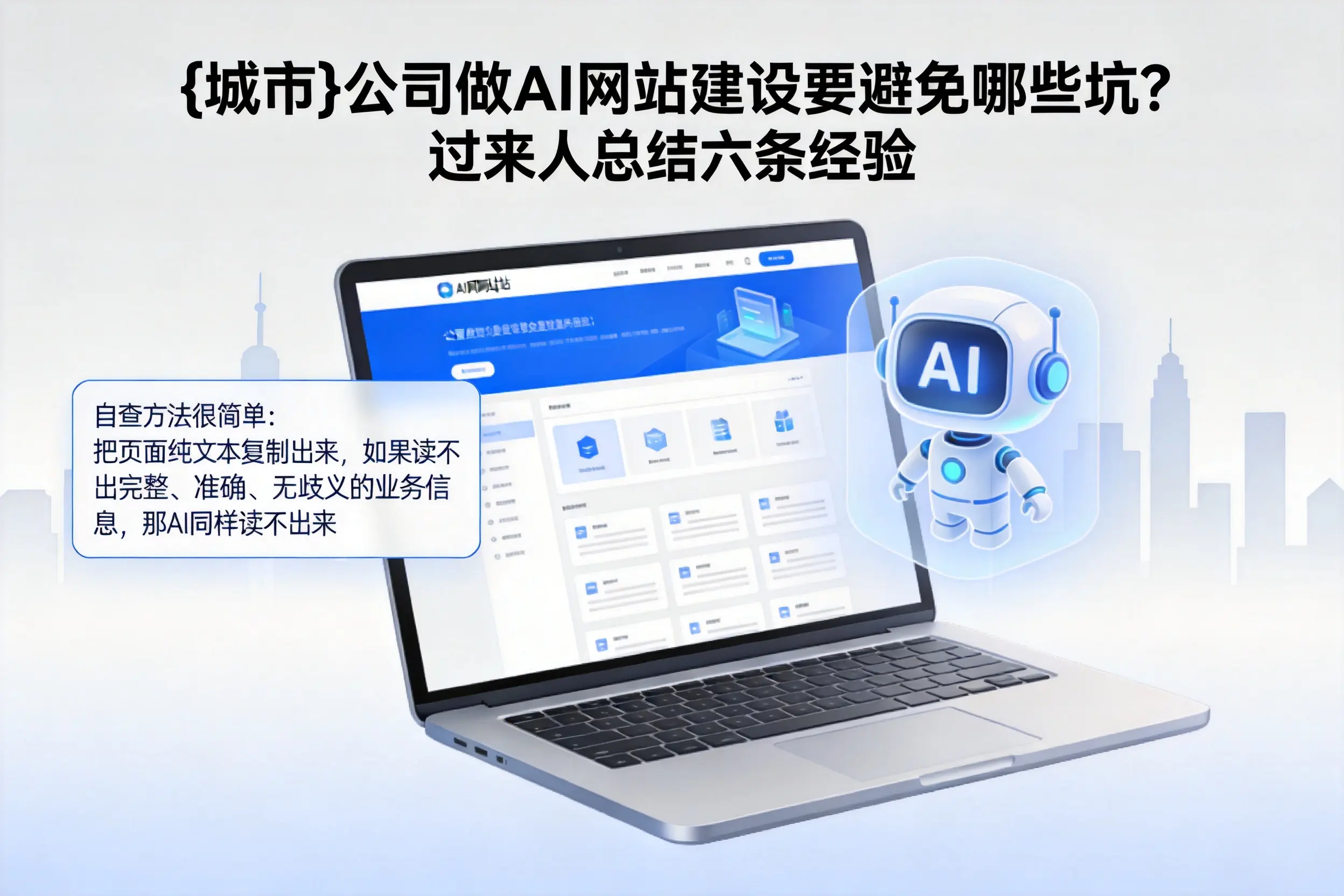 泰安公司做AI网站建设要避免哪些坑?过来人总结六条经验