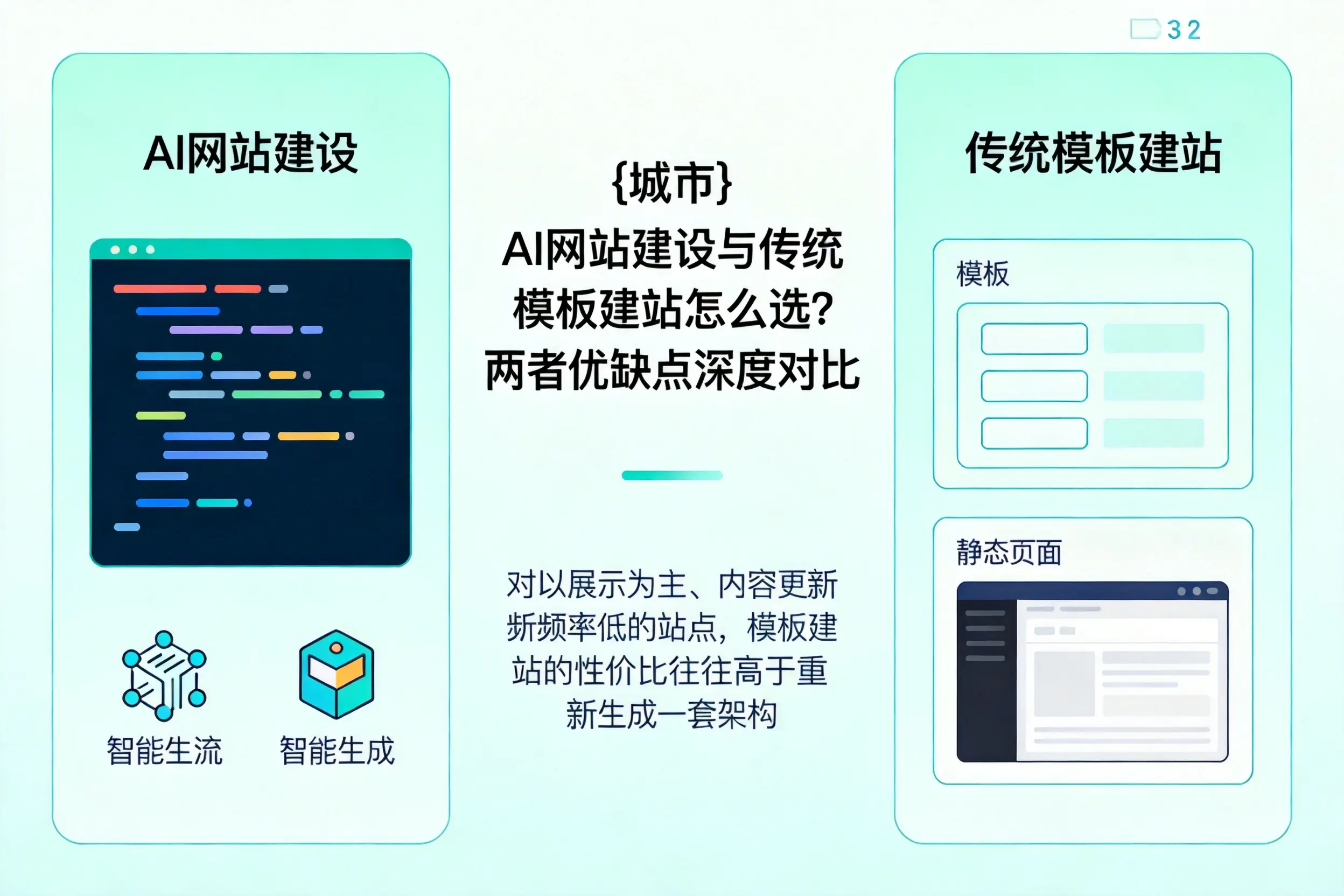泰安AI网站建设与传统模板建站怎么选？两者优缺点深度对比